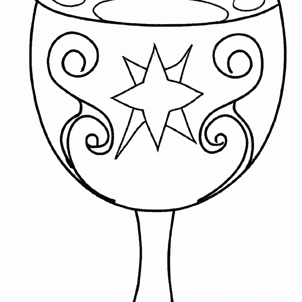 desenhos copo vinho imprimir colorir 10