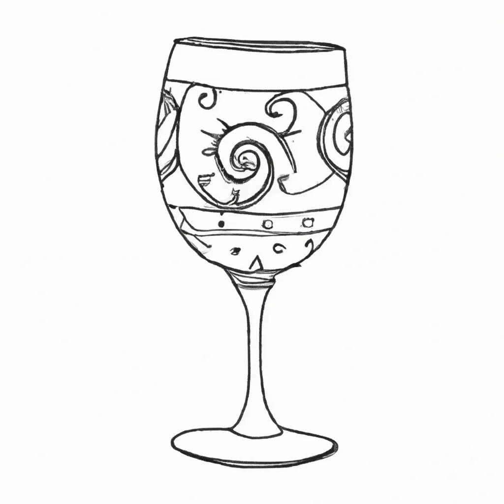 desenhos copo vinho imprimir colorir 11