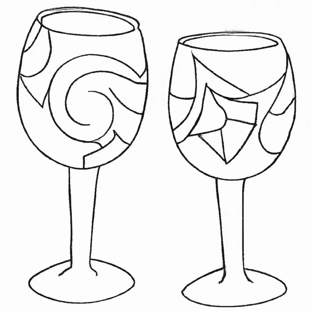 desenhos copo vinho imprimir colorir 13