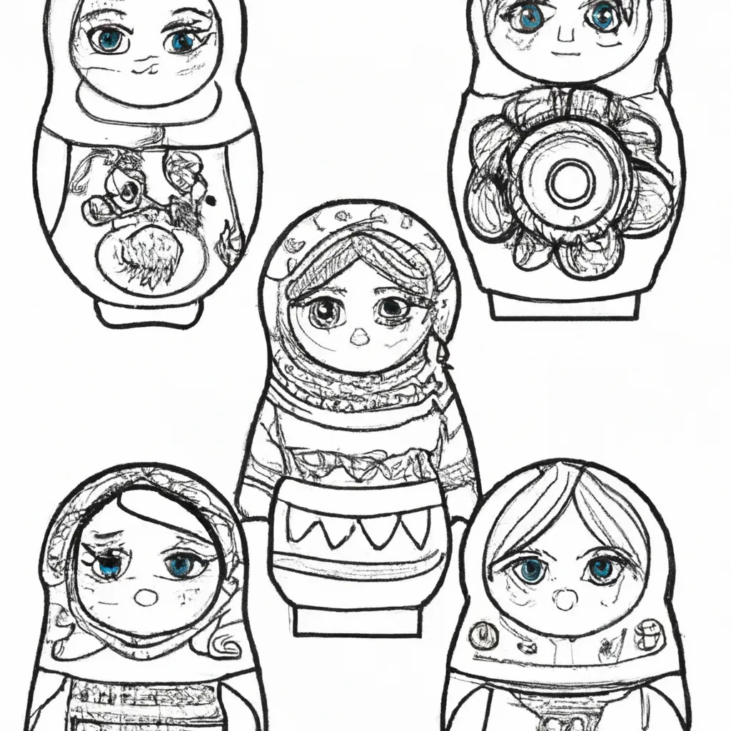 desenhos matrioshka imprimir colorir desenhos matrioshka imprimir colorir