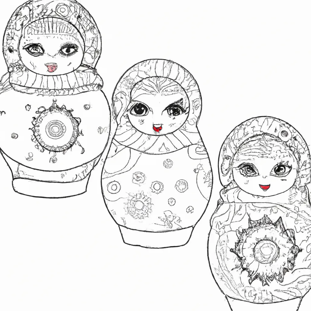 desenhos matrioshka imprimir colorir 1 desenhos matrioshka imprimir colorir 1