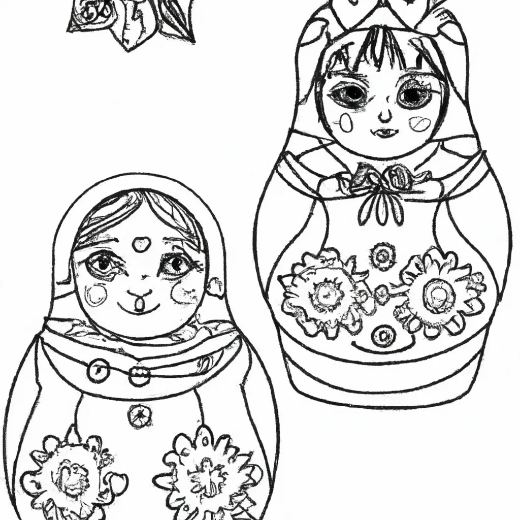 desenhos matrioshka imprimir colorir 3 desenhos matrioshka imprimir colorir 3