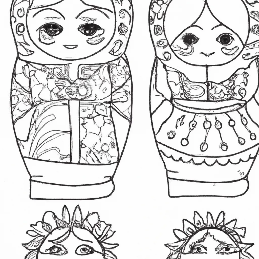 desenhos matrioshka imprimir colorir 10 desenhos matrioshka imprimir colorir 10