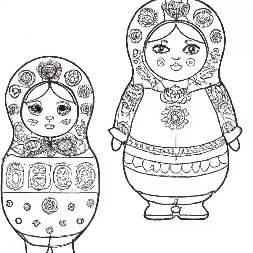 desenhos matrioshka imprimir colorir 12 desenhos matrioshka imprimir colorir 12