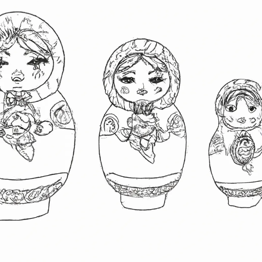 desenhos matrioshka imprimir colorir 13 desenhos matrioshka imprimir colorir 13