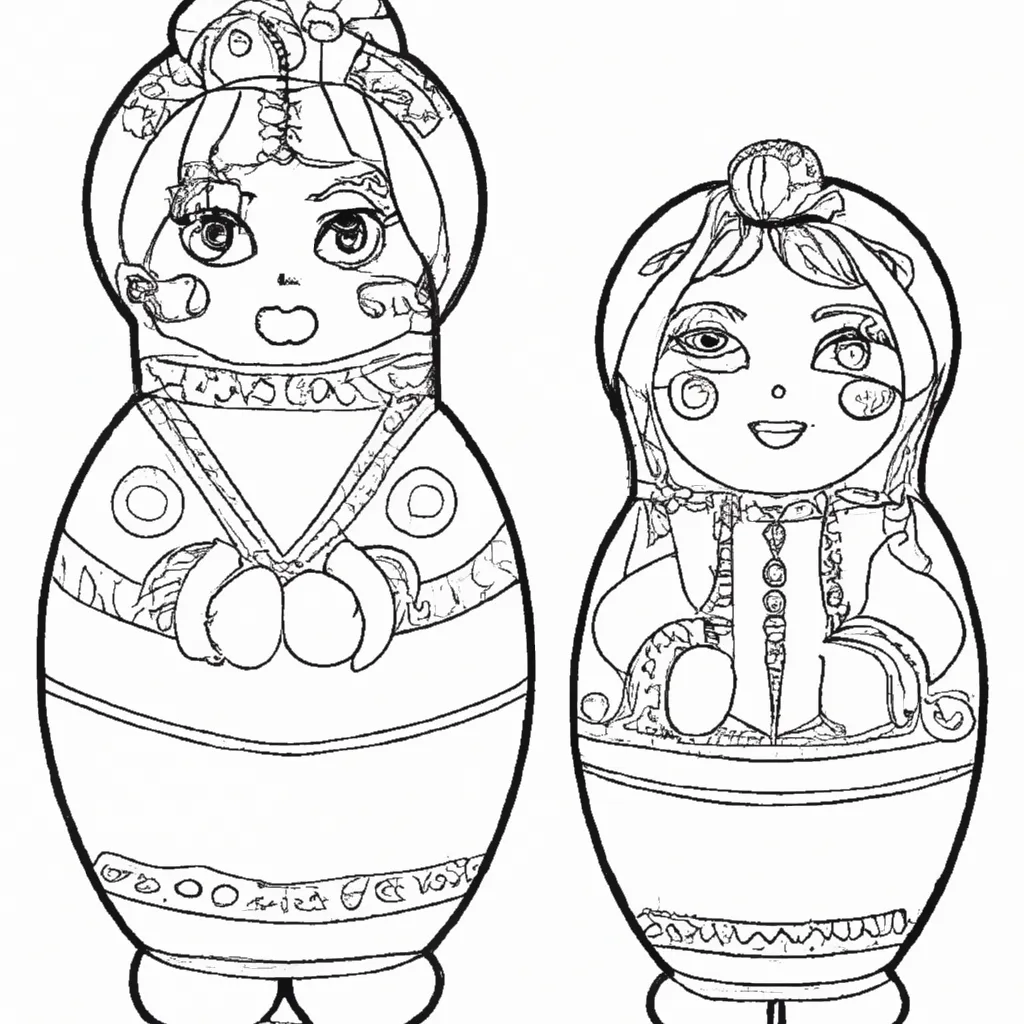 desenhos matrioshka imprimir colorir 14 desenhos matrioshka imprimir colorir 14
