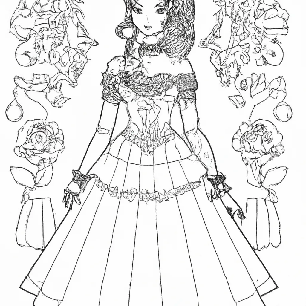 desenhos moda epoca imprimir colorir