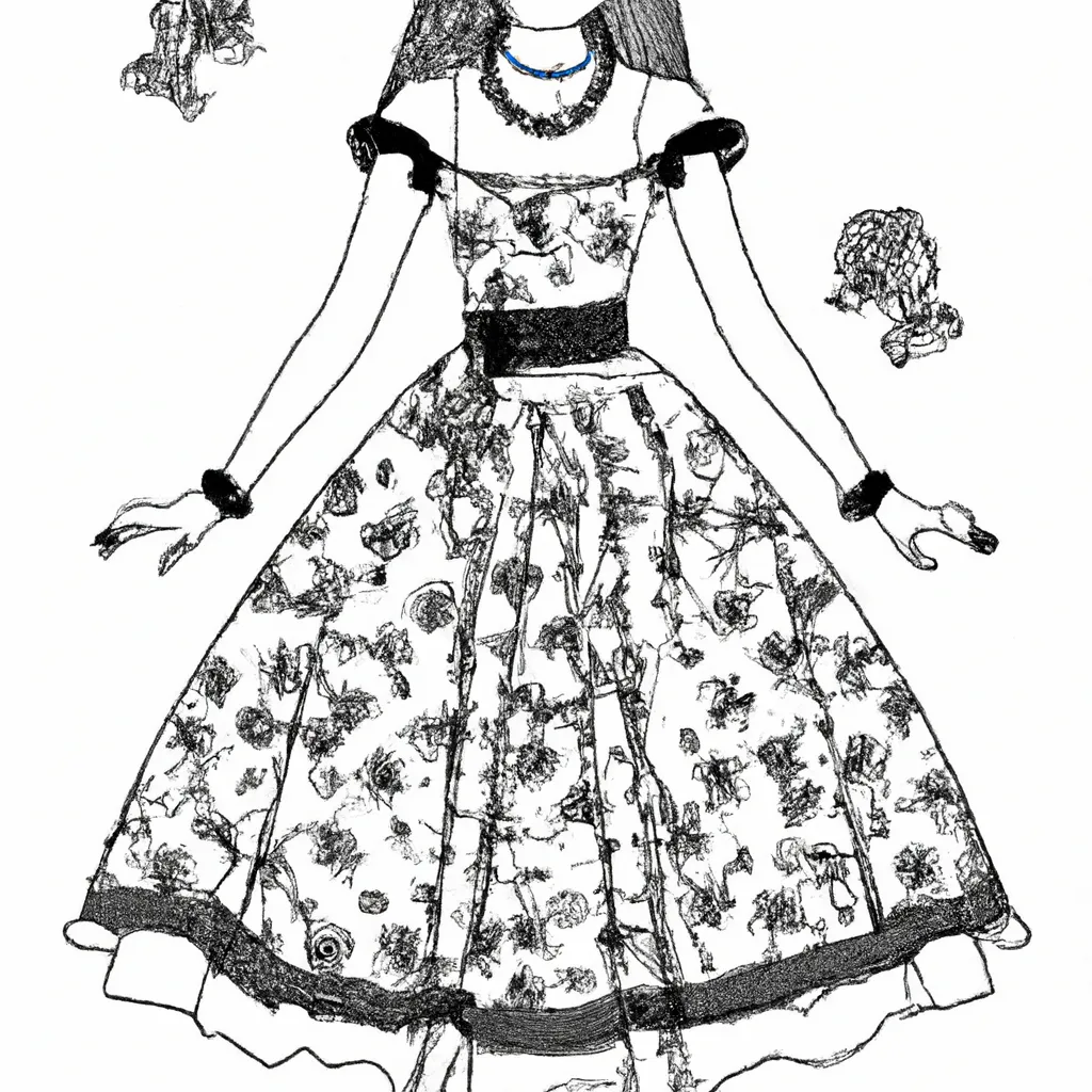 desenhos moda epoca imprimir colorir 1