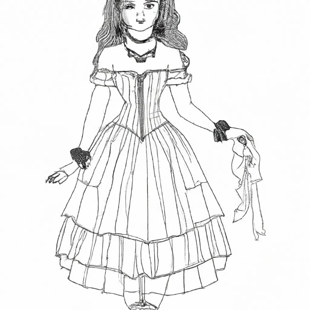 desenhos moda epoca imprimir colorir 5