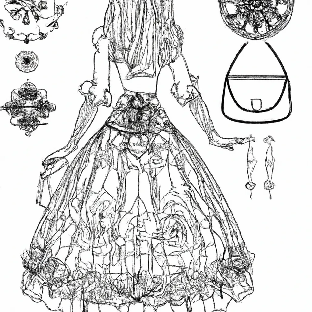 desenhos moda epoca imprimir colorir 6