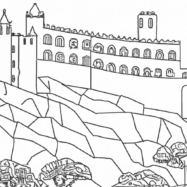 desenhos castelo mouros imprimir colorir 7 desenhos castelo mouros imprimir colorir 7
