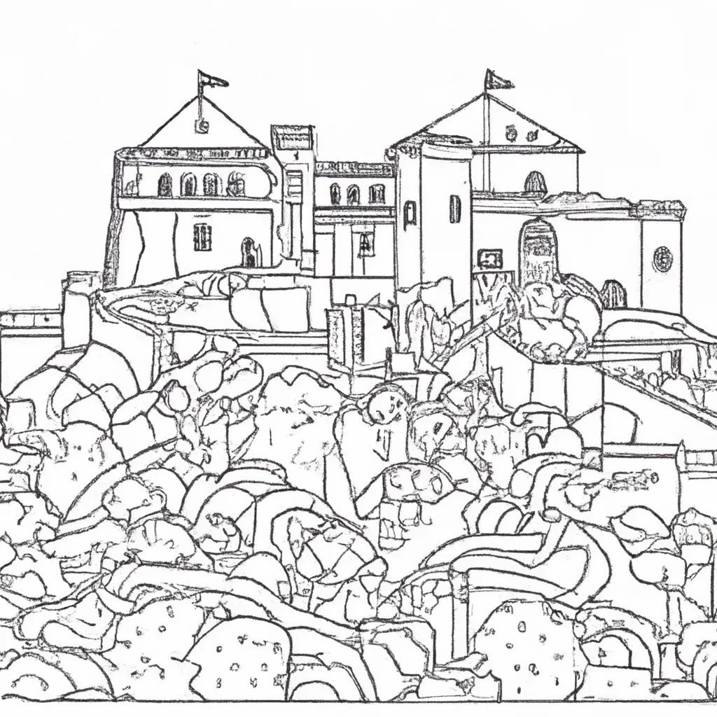 desenhos castelo mouros imprimir colorir 8