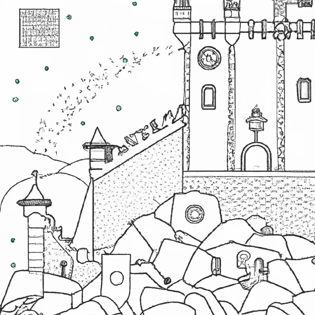 desenhos castelo mouros imprimir colorir 10