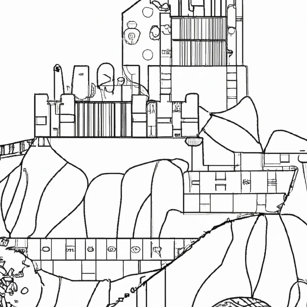 desenhos castelo mouros imprimir colorir 12