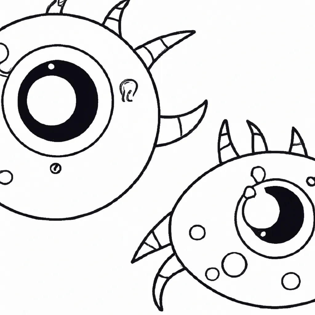 Desenhos de Monstro de um Olho para Imprimir e Colorir
