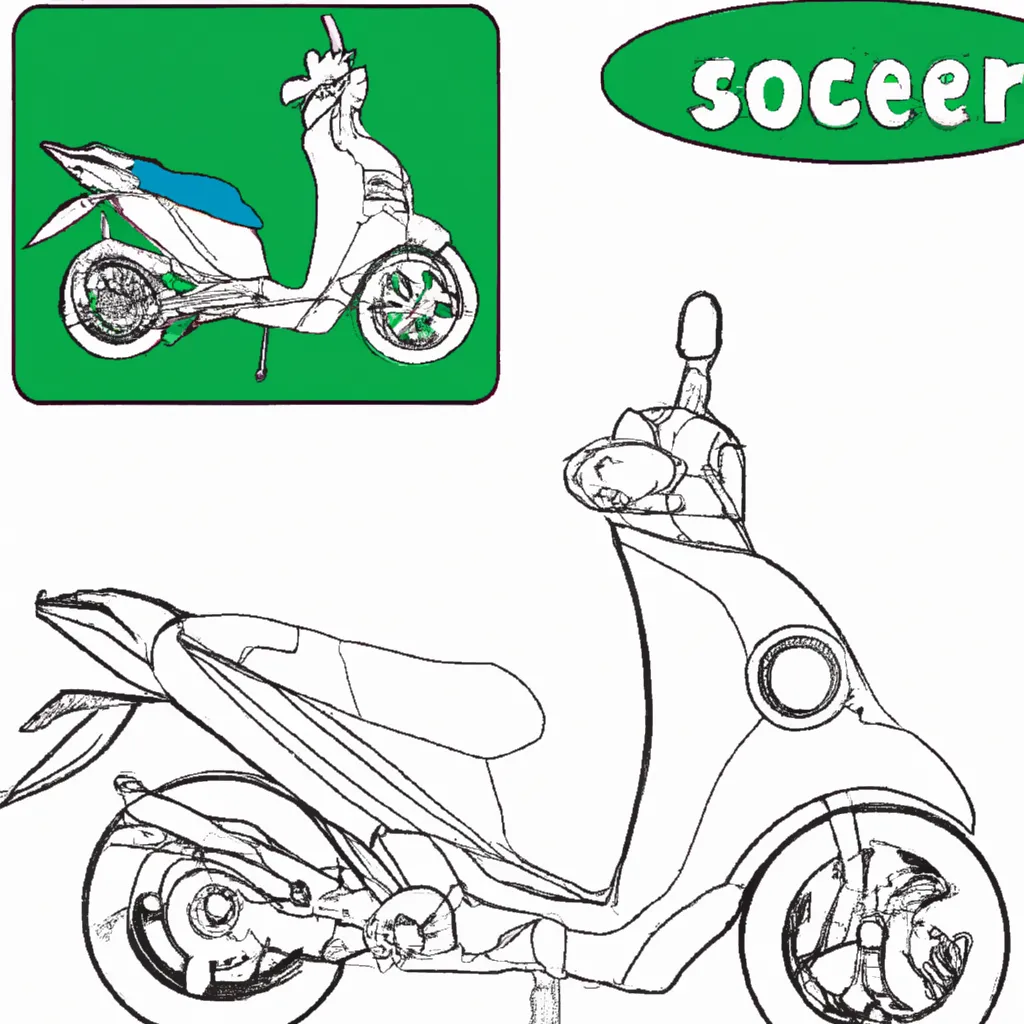 desenhos scooter imprimir colorir 4
