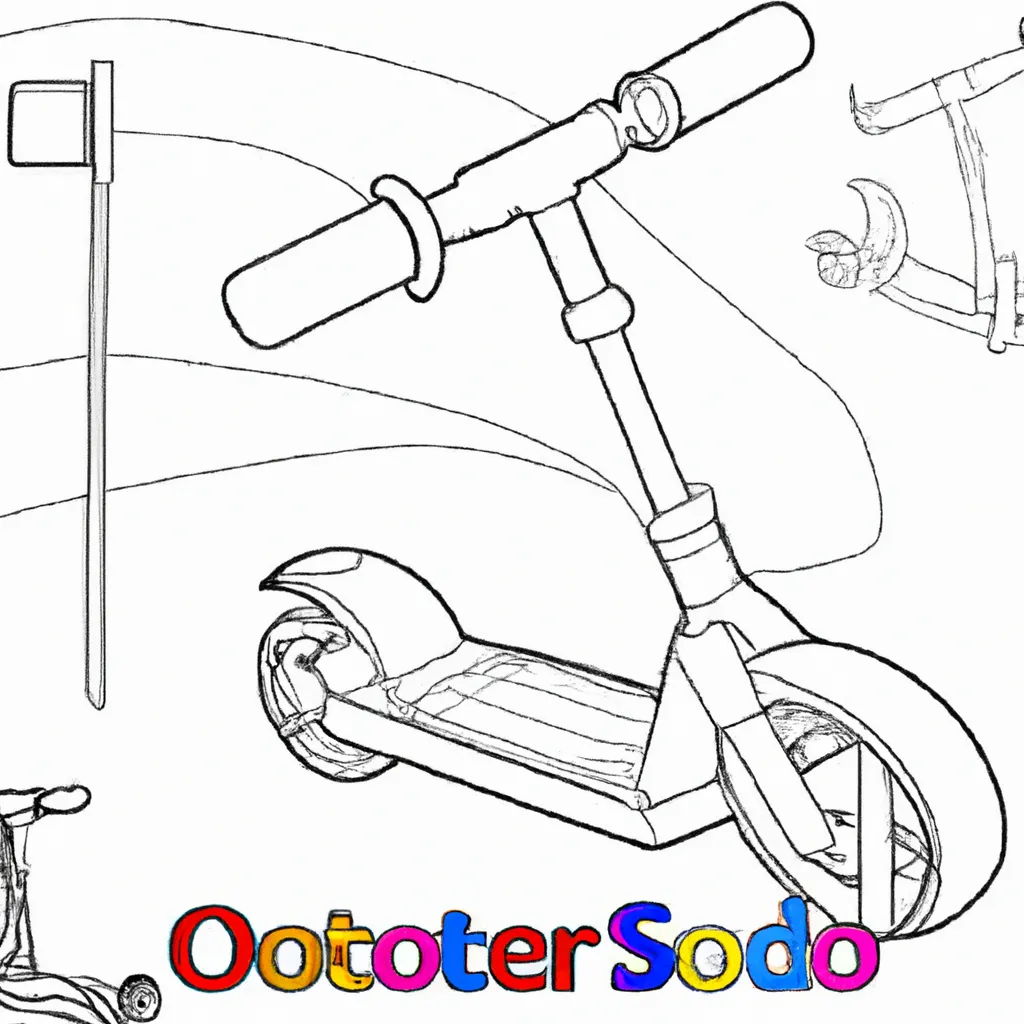 desenhos scooter imprimir colorir 6