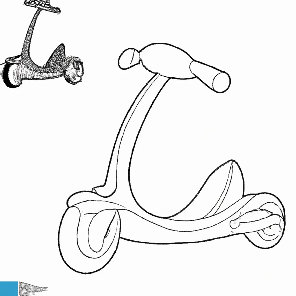desenhos scooter imprimir colorir 7