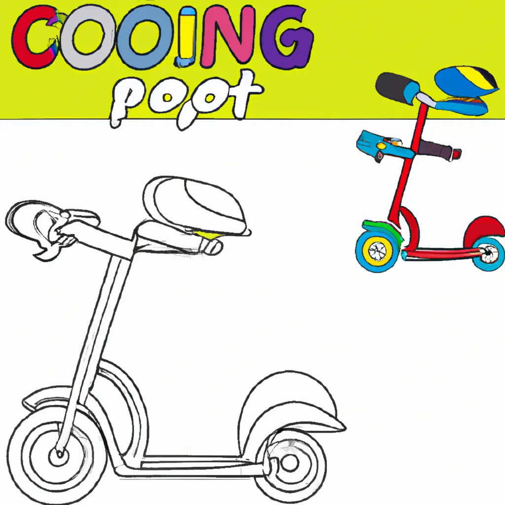 desenhos scooter imprimir colorir 10