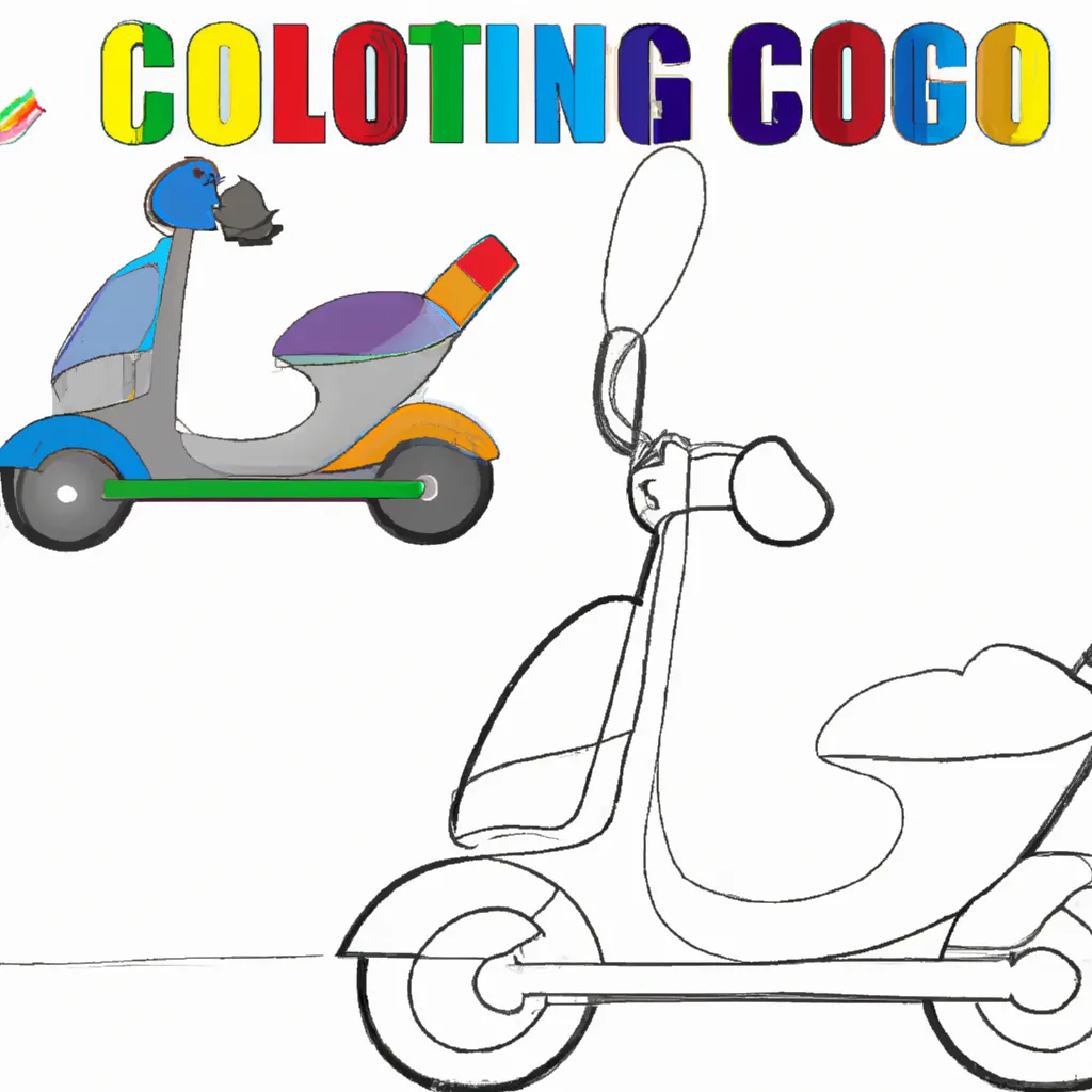 desenhos scooter imprimir colorir 11