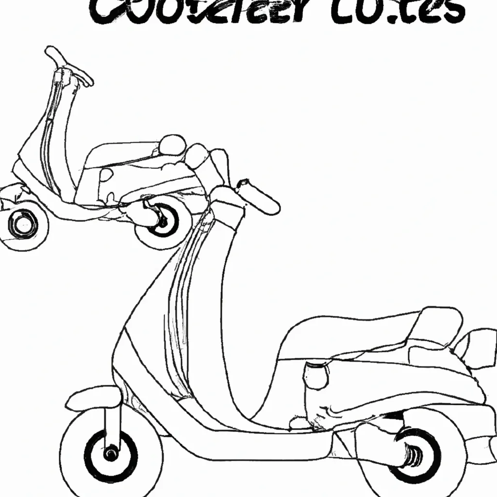 desenhos scooter imprimir colorir 12