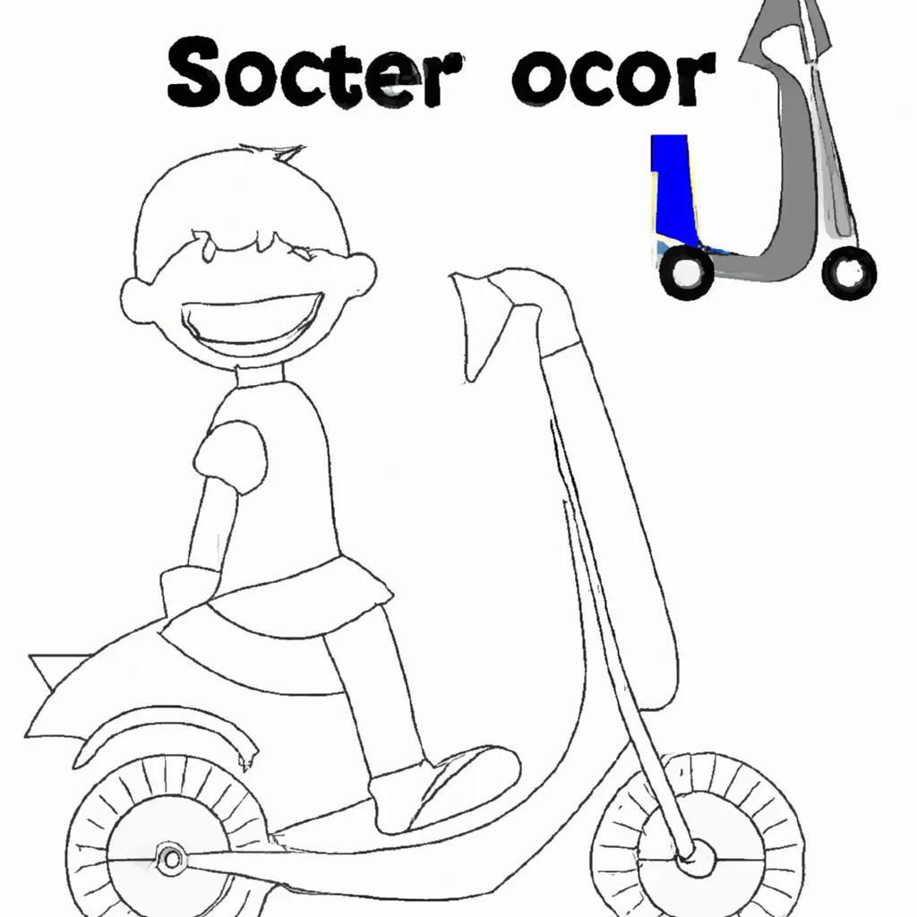 desenhos scooter imprimir colorir 14