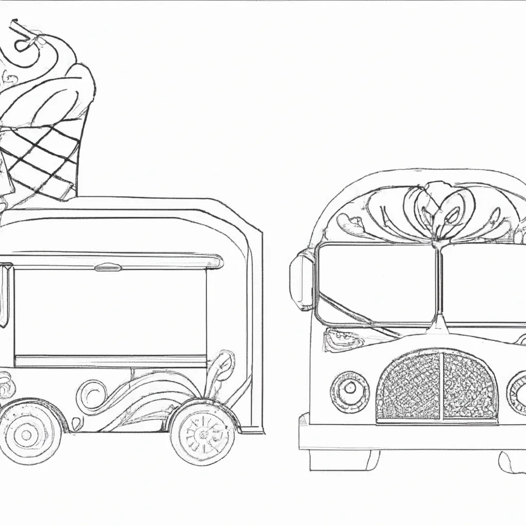 desenhos food truck sorvete imprimir colorir 13