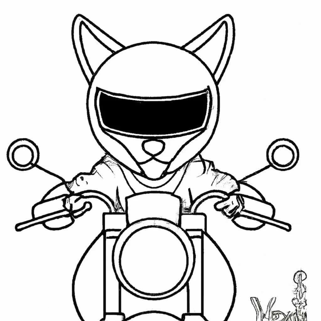 desenhos cachorro moto imprimir colorir 6