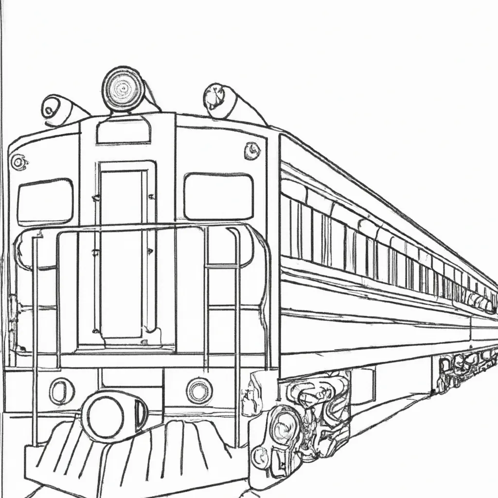 desenhos vagao imprimir colorir