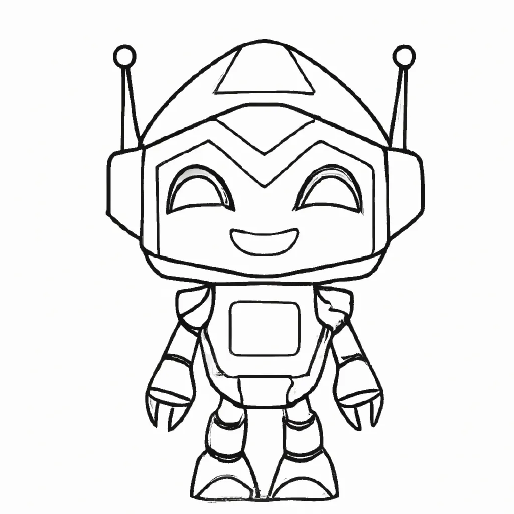 desenhos robo kawaii imprimir colorir 1 desenhos robo kawaii imprimir colorir 1