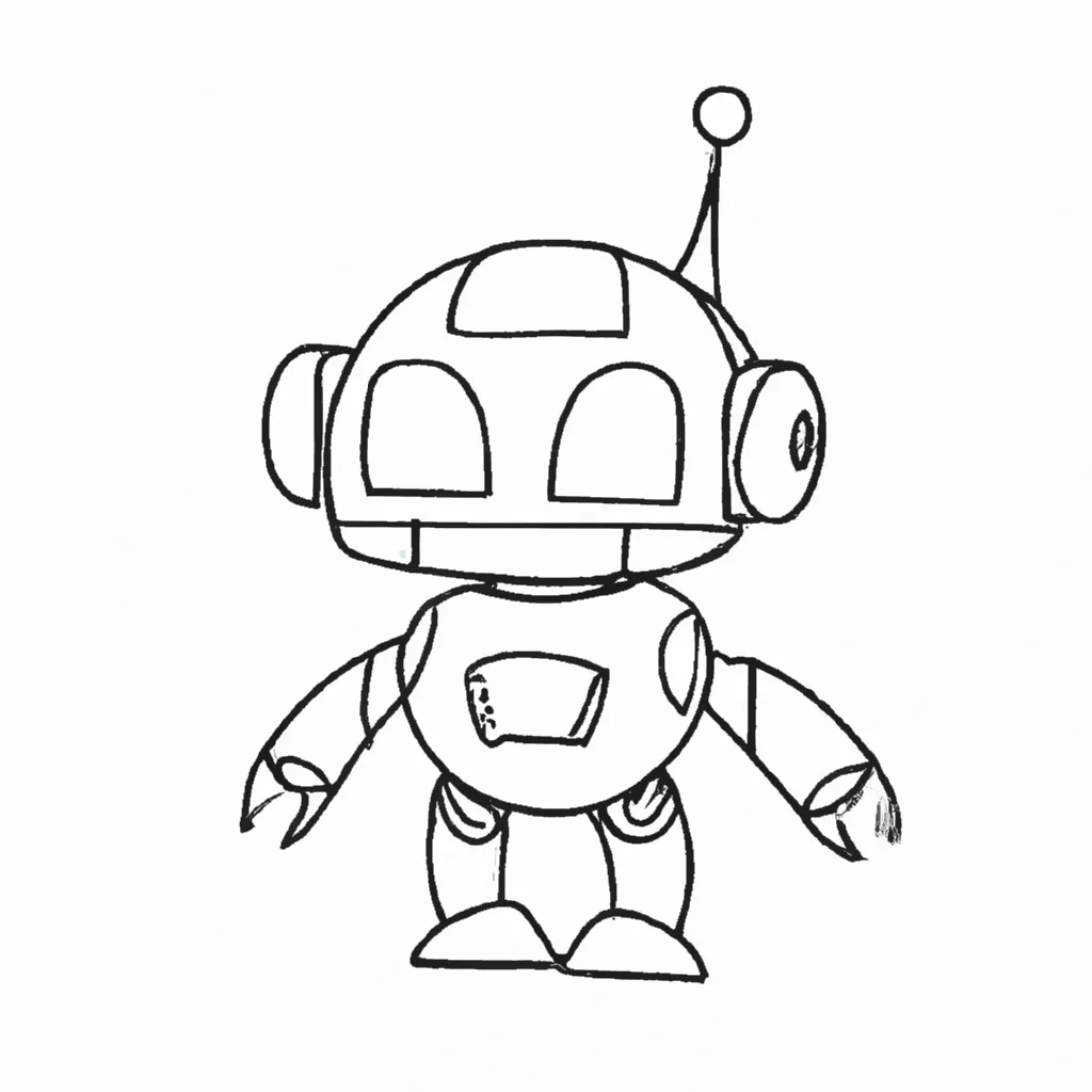 desenhos robo kawaii imprimir colorir 5 desenhos robo kawaii imprimir colorir 5