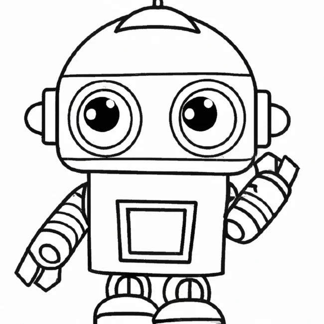 desenhos robo kawaii imprimir colorir 7