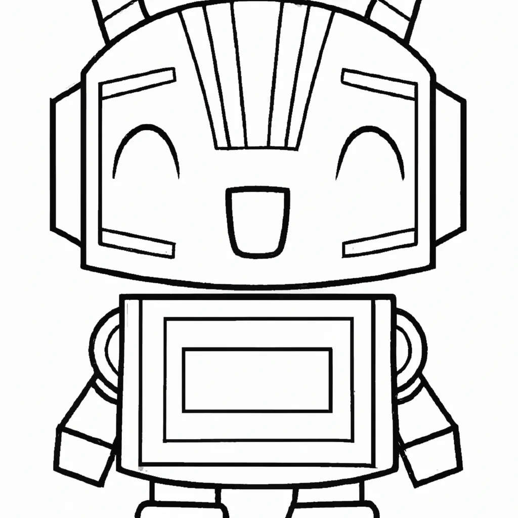 desenhos robo kawaii imprimir colorir 11