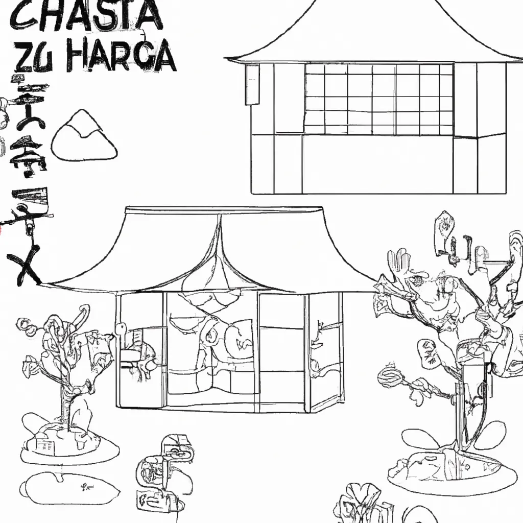 desenhos casa japonesa imprimir colorir 7