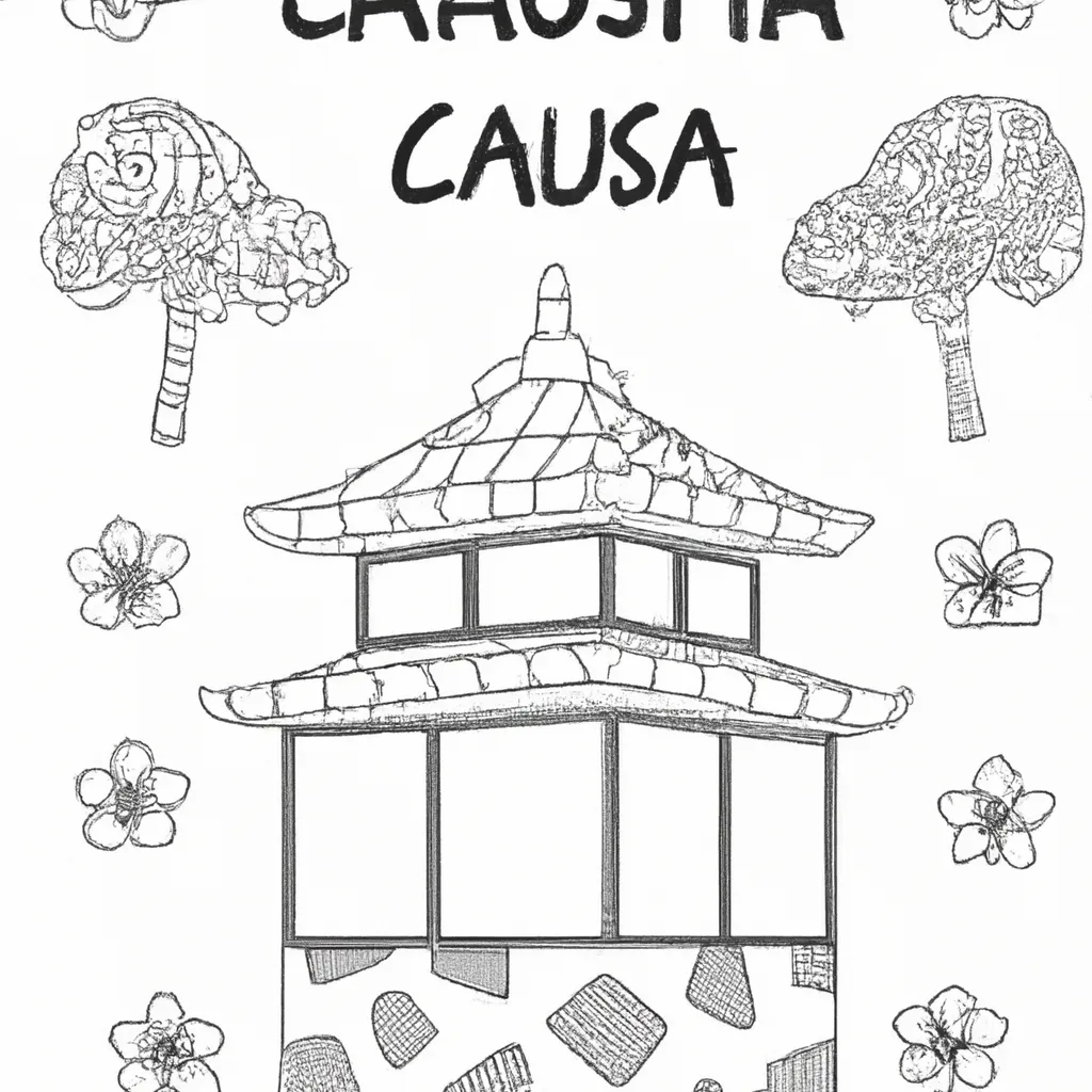 desenhos casa japonesa imprimir colorir 12