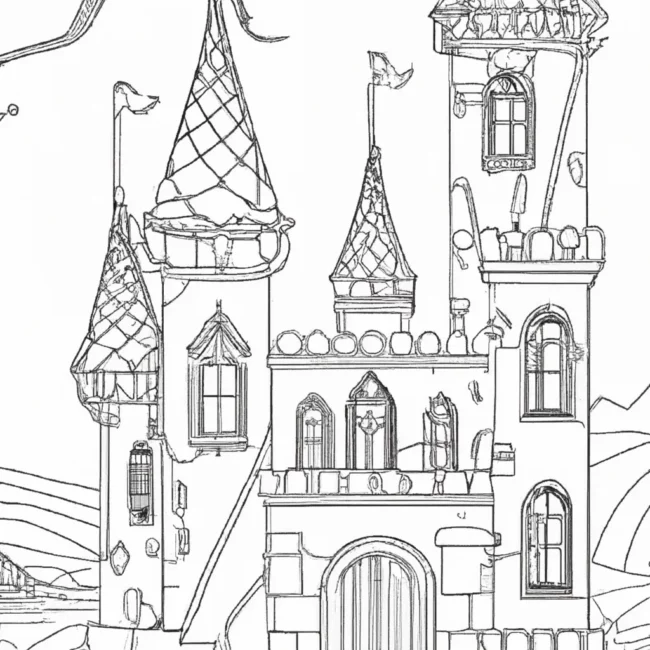 desenhos castelo fantasia imprimir colorir 2 desenhos castelo fantasia imprimir colorir 2