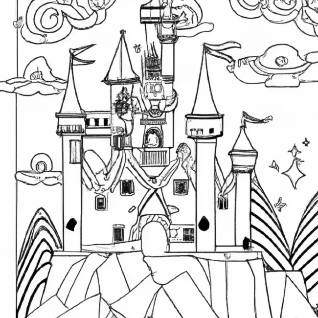 desenhos castelo fantasia imprimir colorir 4 desenhos castelo fantasia imprimir colorir 4