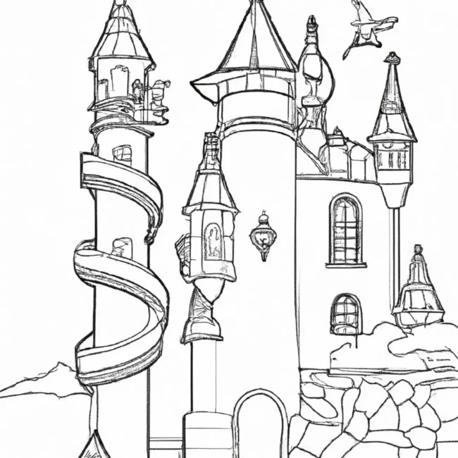 desenhos castelo fantasia imprimir colorir 7 desenhos castelo fantasia imprimir colorir 7