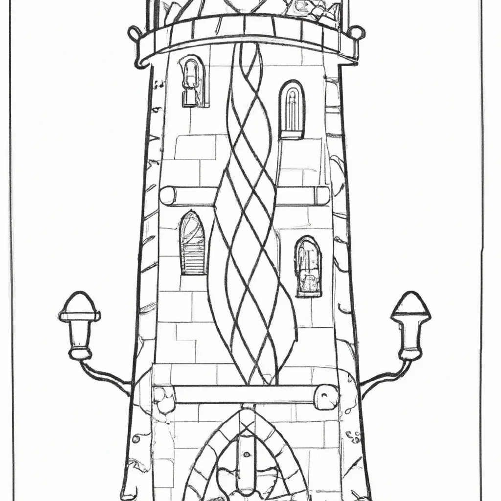 desenhos torre rapunzel imprimir colorir 2