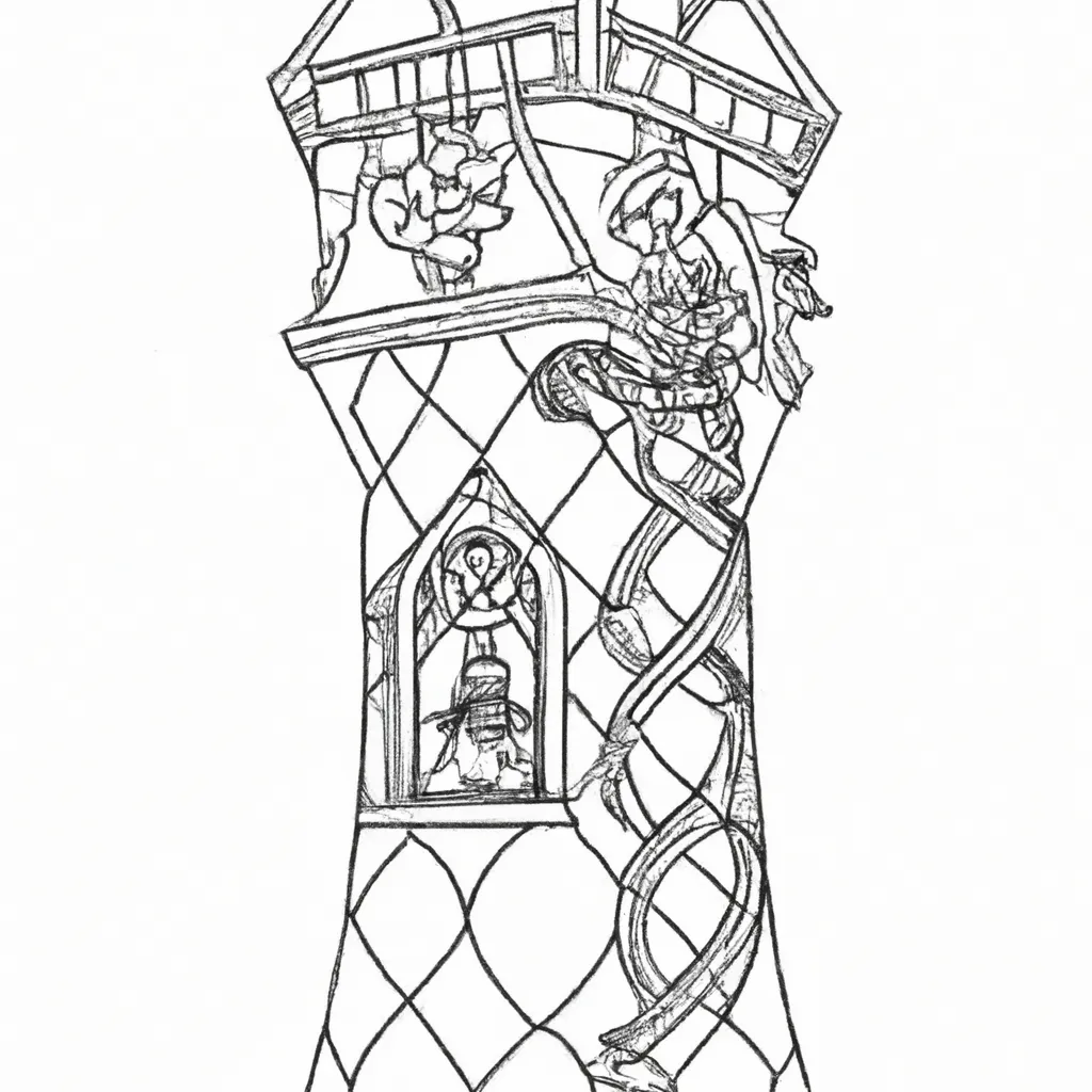 desenhos torre rapunzel imprimir colorir 3