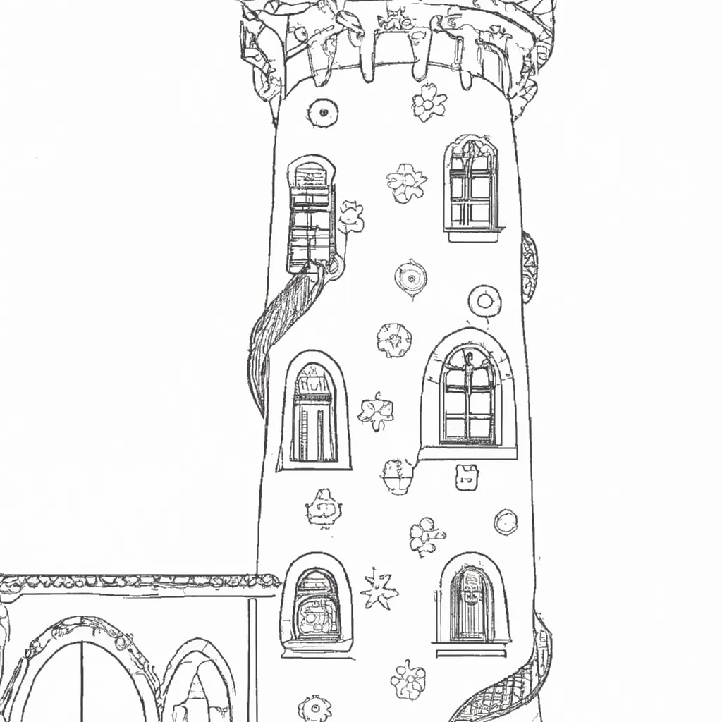 desenhos torre rapunzel imprimir colorir 6