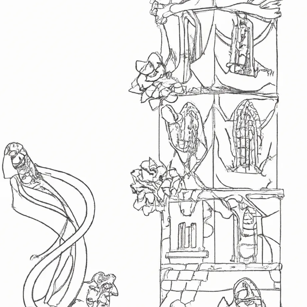 desenhos torre rapunzel imprimir colorir 7
