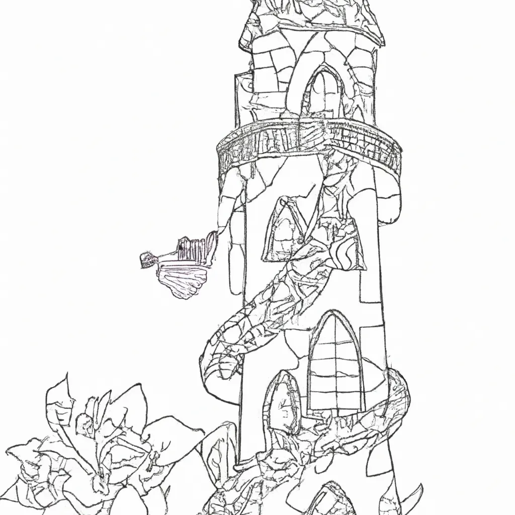 desenhos torre rapunzel imprimir colorir 12