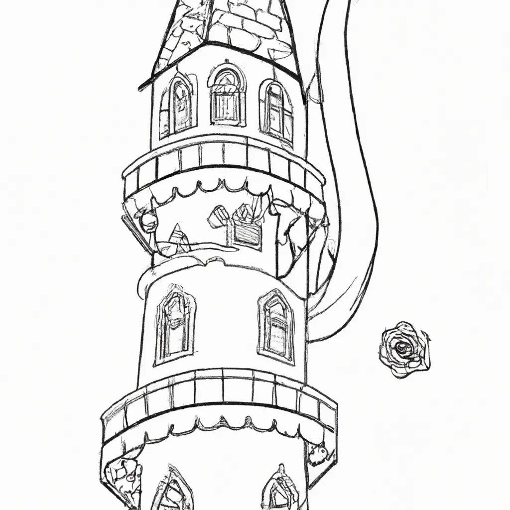desenhos torre rapunzel imprimir colorir 14