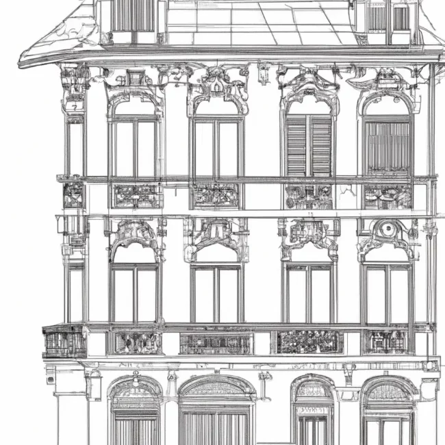 desenhos casa vitoriana imprimir colorir 1