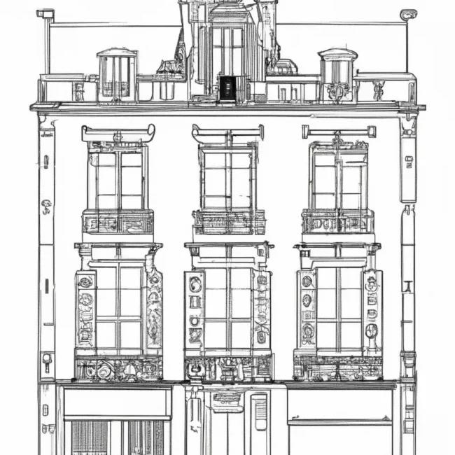 desenhos casa vitoriana imprimir colorir 3