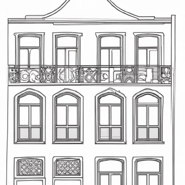 desenhos casa vitoriana imprimir colorir 7