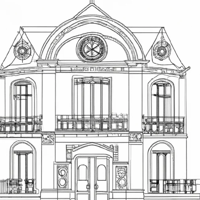 desenhos casa vitoriana imprimir colorir 8