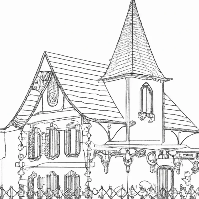 desenhos casa vitoriana imprimir colorir 9