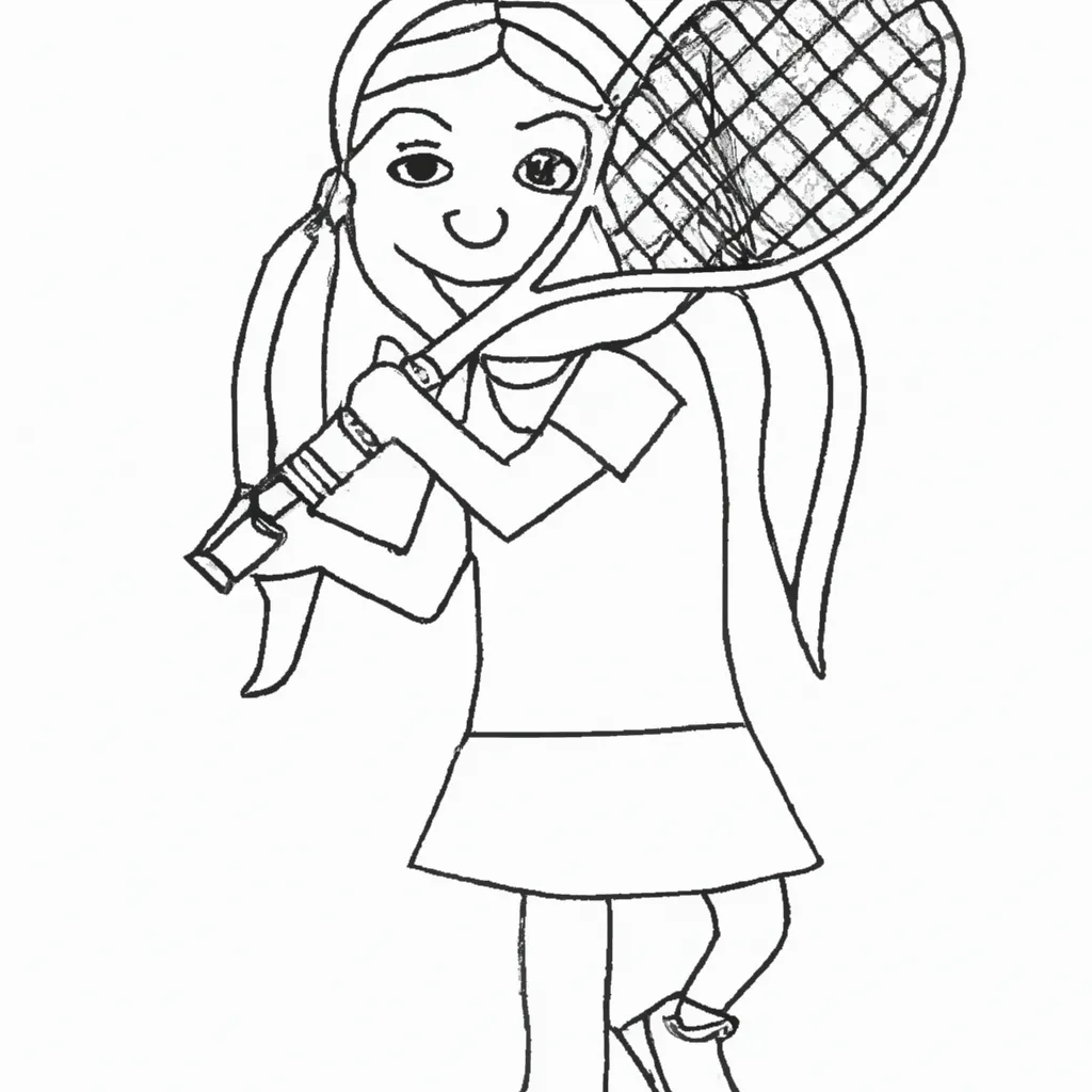 desenhos menina raquete imprimir colorir 8 desenhos menina raquete imprimir colorir 8